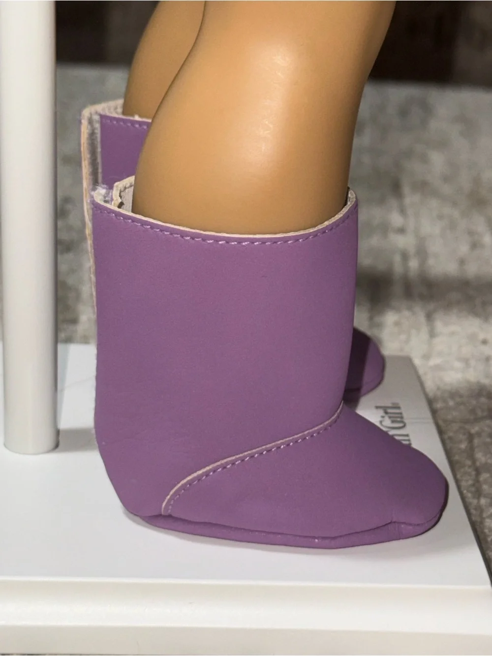 American Girl purple boots